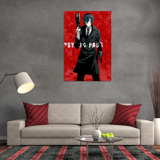 Psycho-pass Nobuchika Ginoza Sci-fi Cyberpunk Anime Poster Manga Art - xonomax