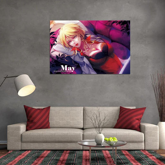 Psycho-pass Shion Karanomori Sci-fi Cyberpunk Anime Poster Manga Art - xonomax