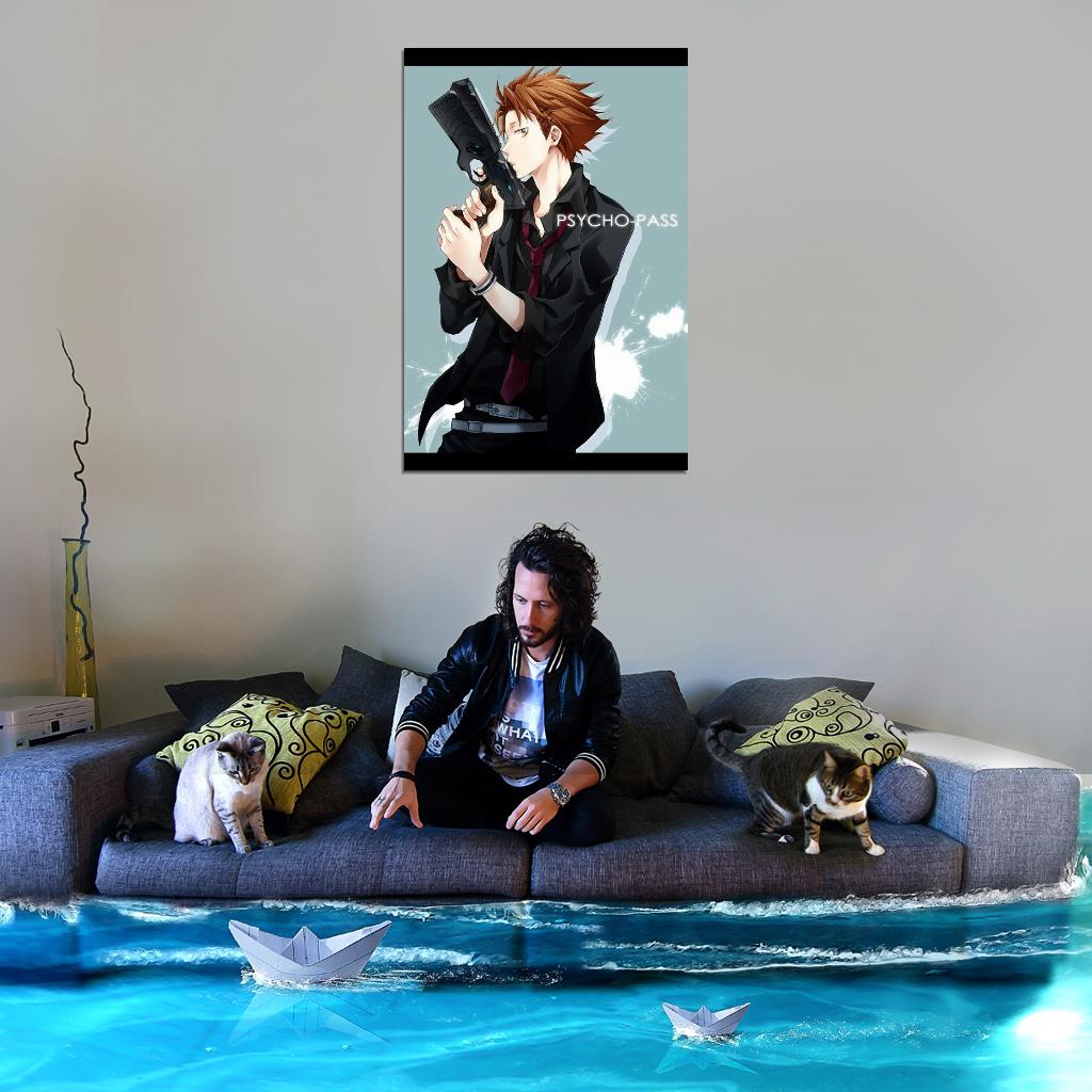 Psycho-pass Shuusei Kagari Sci-fi Cyberpunk Anime Poster Manga Art