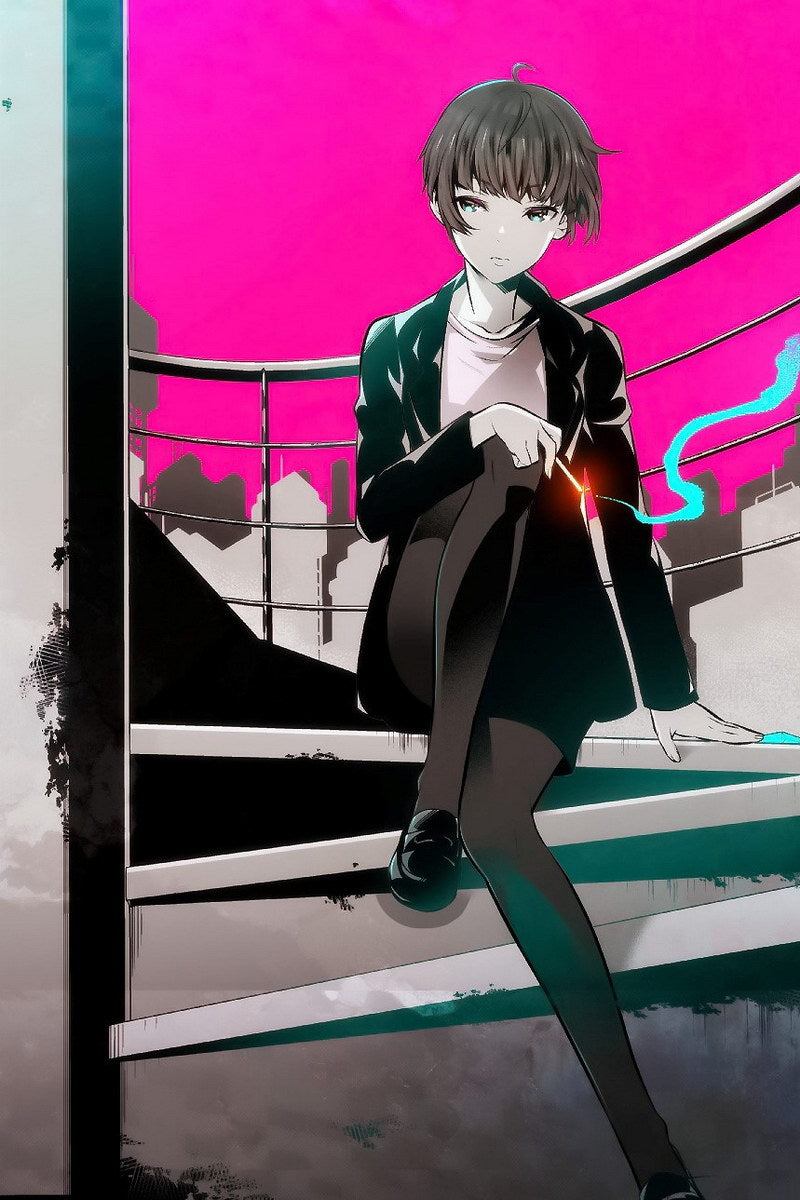 Psycho-pass Tsunemori Akane Sci-fi Cyberpunk Anime Poster Manga Art - xonomax