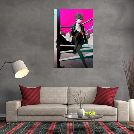 Psycho-pass Tsunemori Akane Sci-fi Cyberpunk Anime Poster Manga Art - xonomax