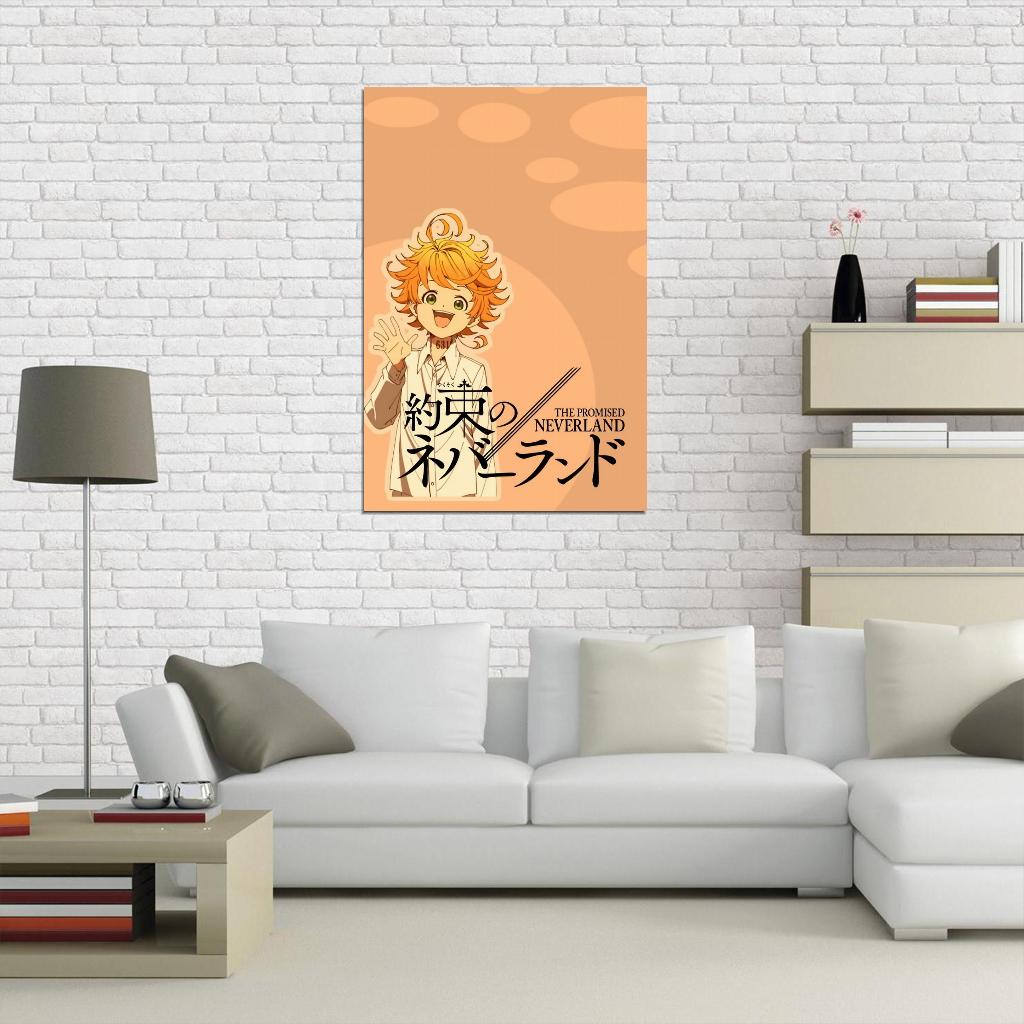 The Promised Neverland Tv Series Anime Poster Japanese Mystery Thriller Adventure Emma Manga Art