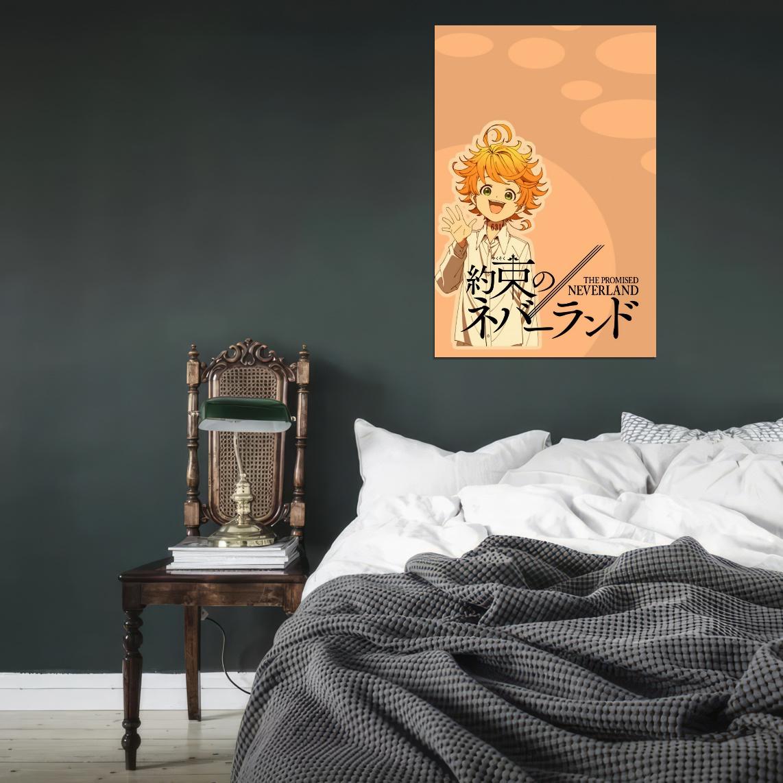 The Promised Neverland Tv Series Anime Poster Japanese Mystery Thriller Adventure Emma Manga Art - xonomax
