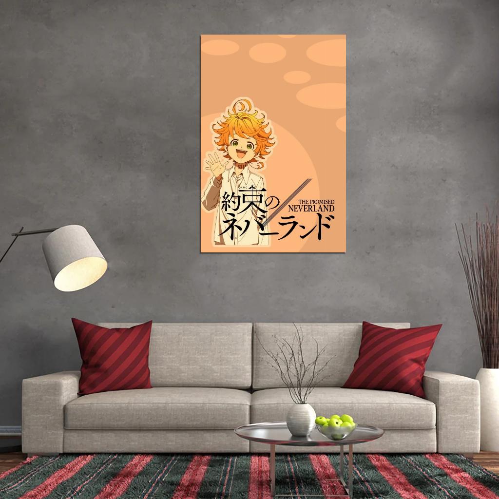 The Promised Neverland Tv Series Anime Poster Japanese Mystery Thriller Adventure Emma Manga Art