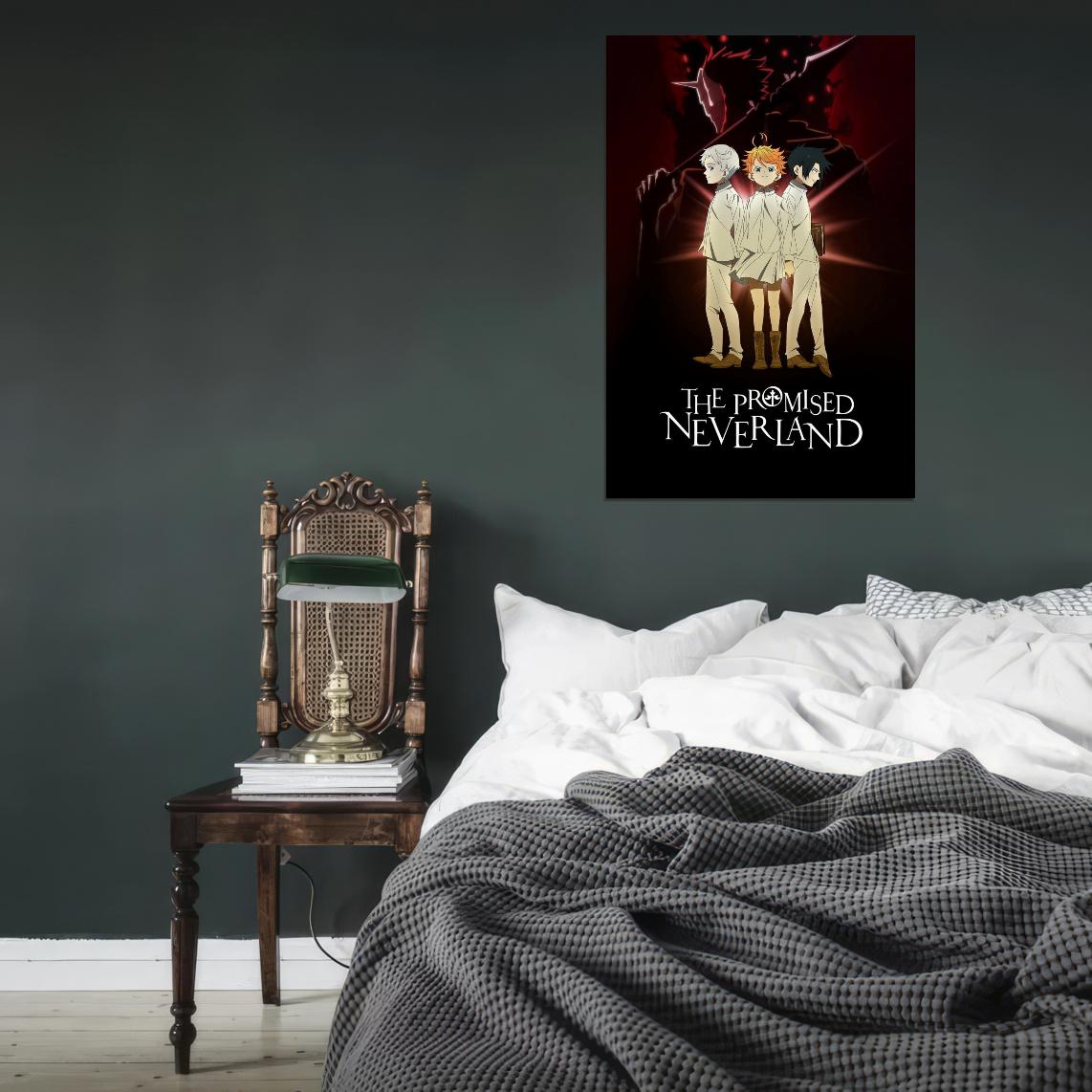 The Promised Neverland Tv Series Anime Poster Japanese Mystery Thriller Adventure Manga Art - xonomax