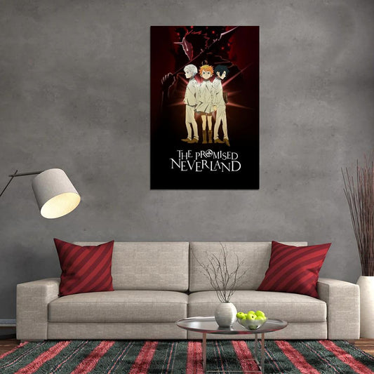The Promised Neverland Tv Series Anime Poster Japanese Mystery Thriller Adventure Manga Art - xonomax