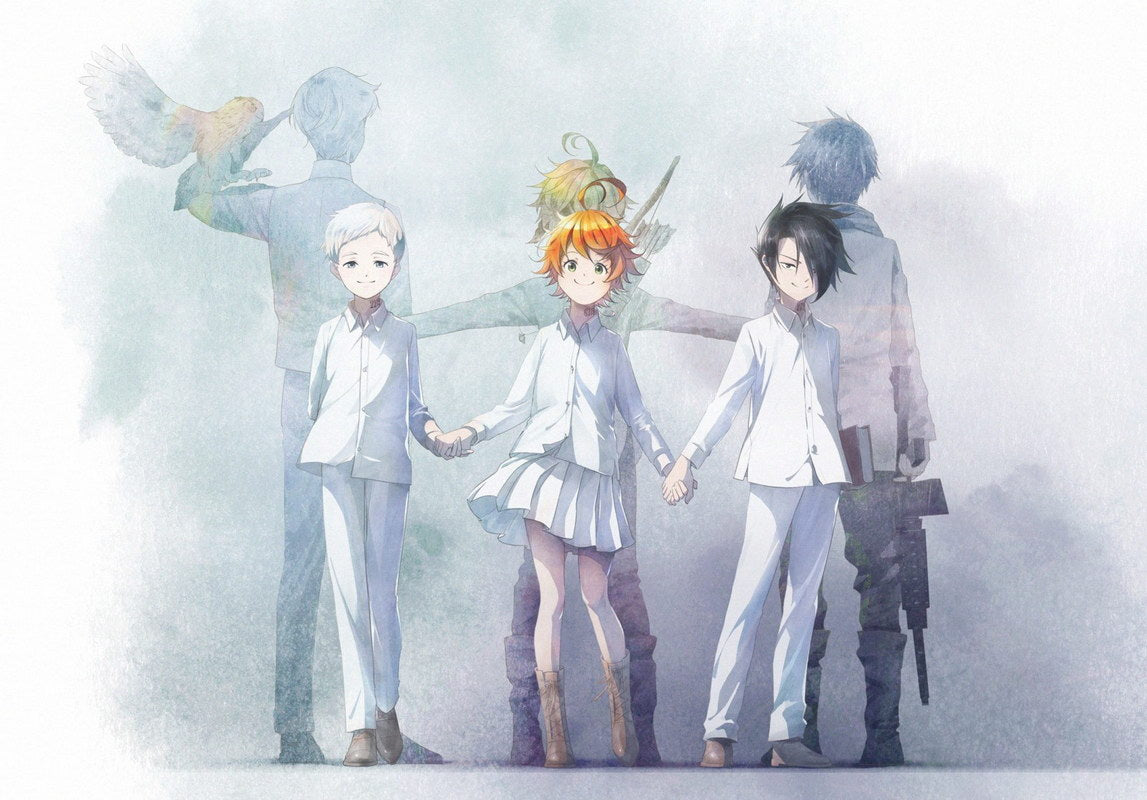 The Promised Neverland Tv Series Anime Poster Japanese Mystery Thriller Adventure Manga Art - xonomax
