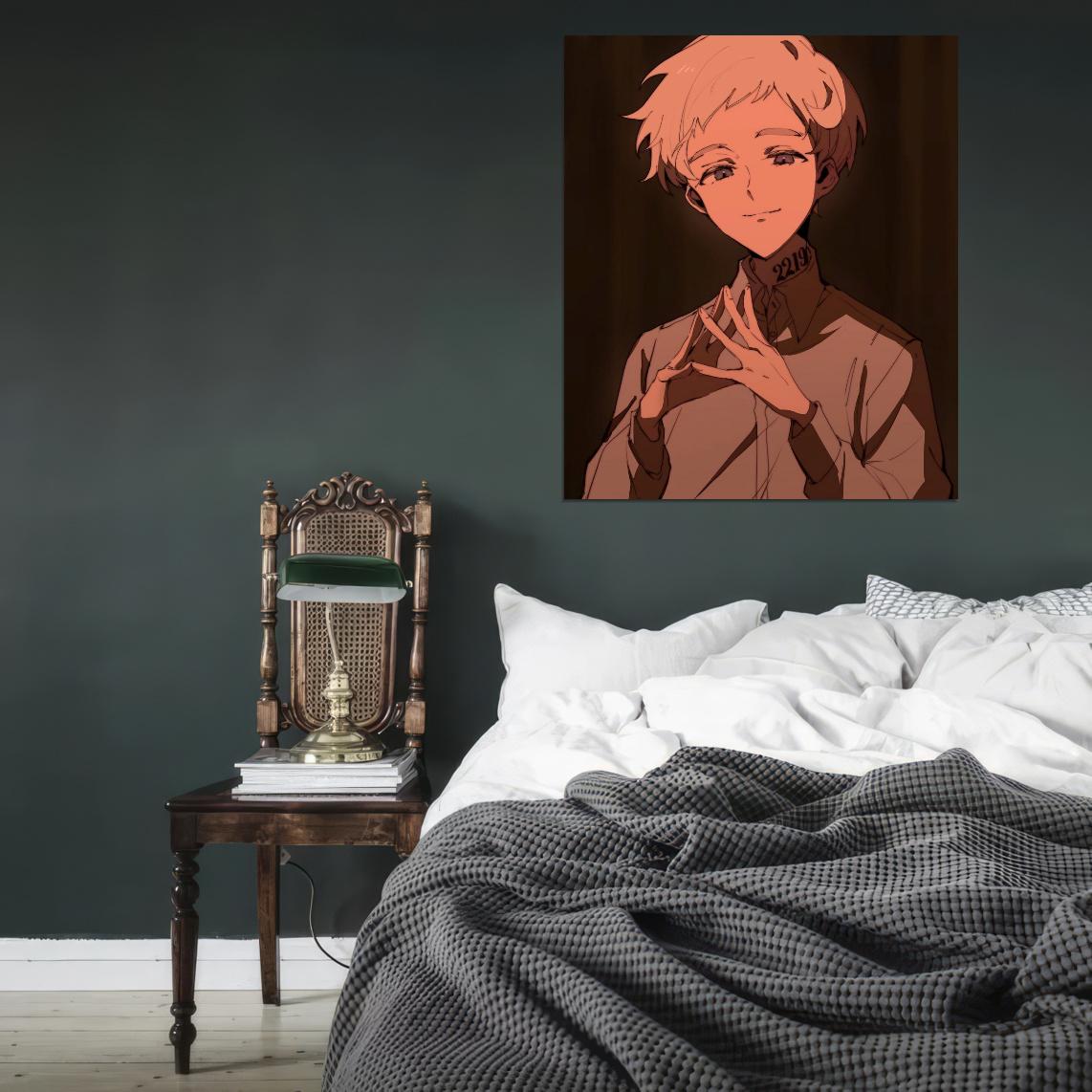 The Promised Neverland Tv Series Anime Poster Japanese Mystery Thriller Adventure Norman Manga Art - xonomax