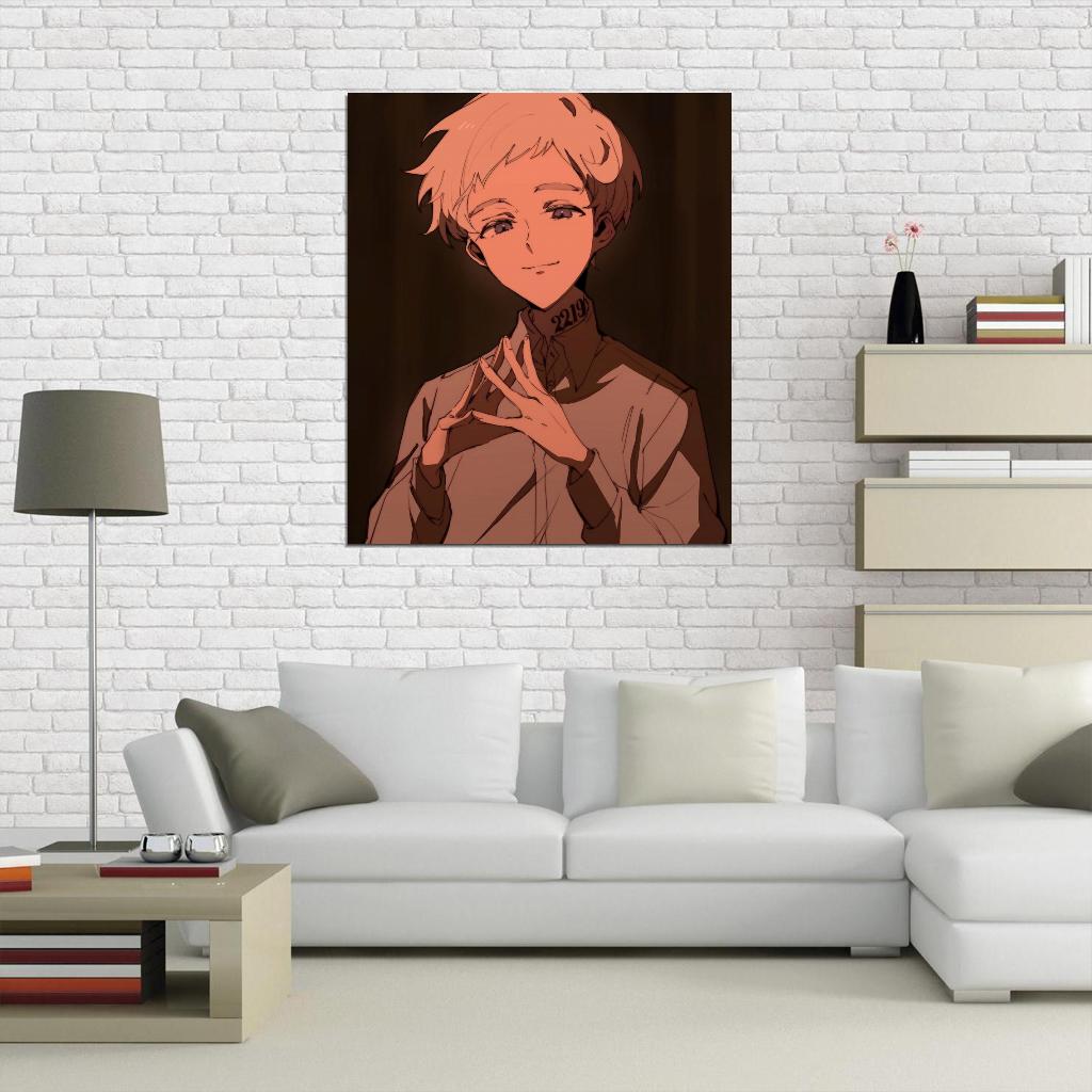 The Promised Neverland Tv Series Anime Poster Japanese Mystery Thriller Adventure Norman Manga Art