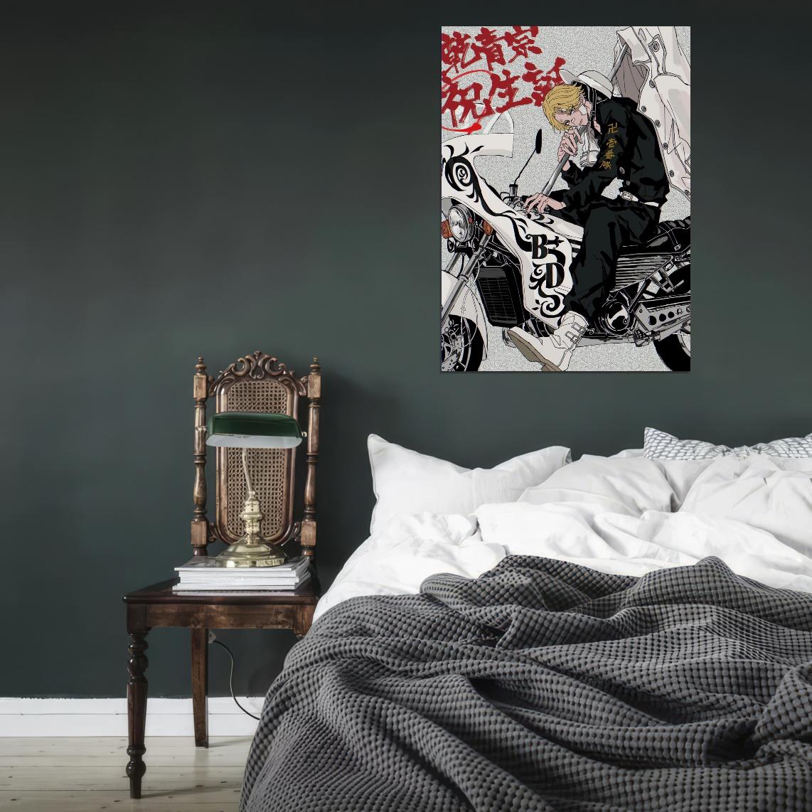 Tokyo Revengers Tv Series Anime Poster Japanese Manga Style Gangs Inui Manga Art - xonomax