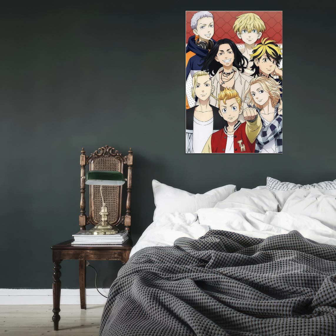 Tokyo Revengers Tv Series Anime Poster Japanese Manga Style Gangs Manga Art - xonomax