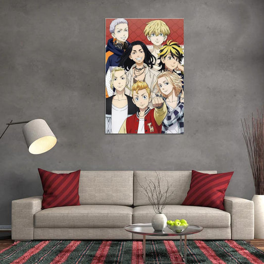 Tokyo Revengers Tv Series Anime Poster Japanese Manga Style Gangs Manga Art - xonomax