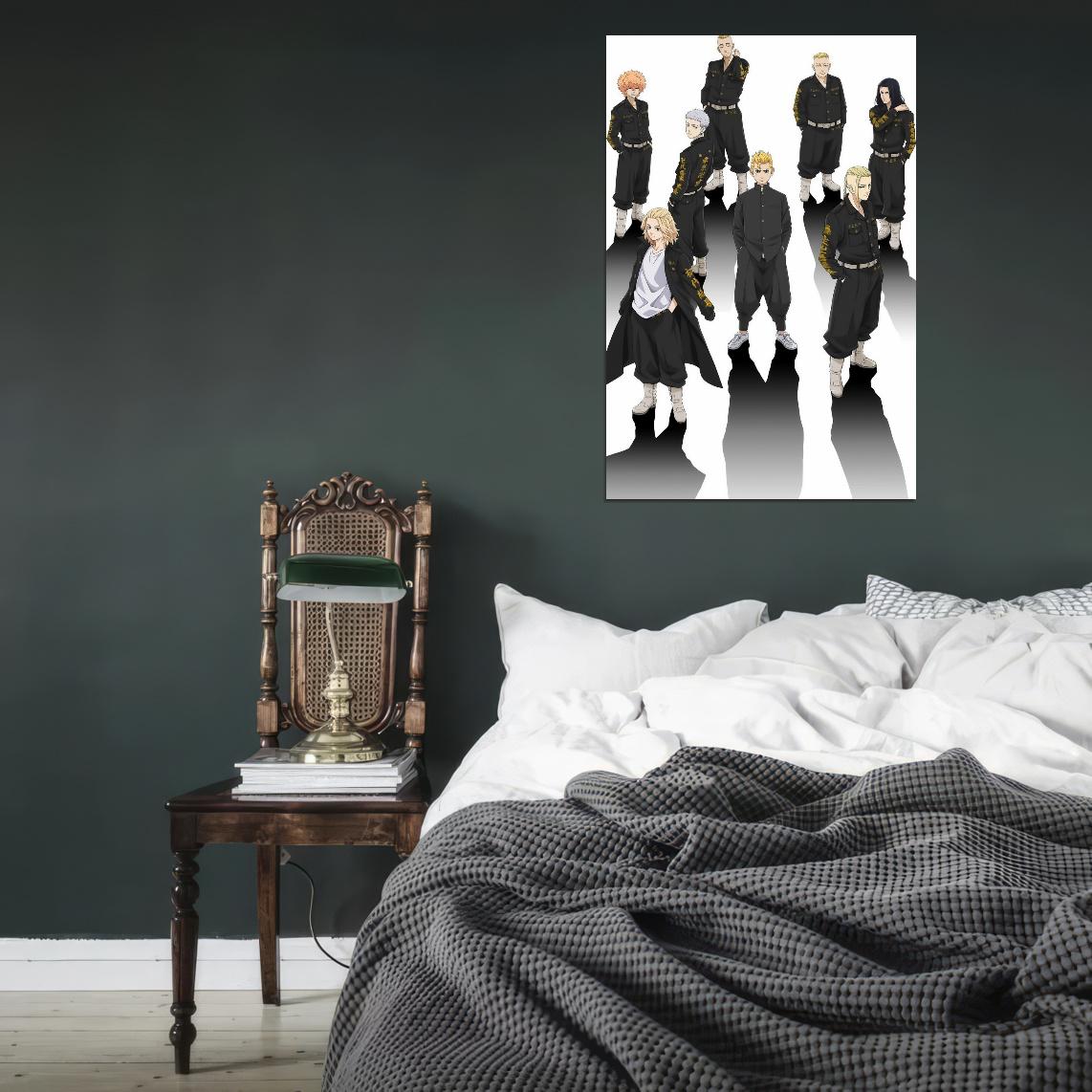 Tokyo Revengers Tv Series Anime Poster Japanese Manga Style Gangs Manga Art - xonomax