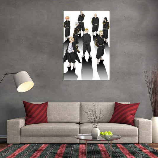 Tokyo Revengers Tv Series Anime Poster Japanese Manga Style Gangs Manga Art - xonomax