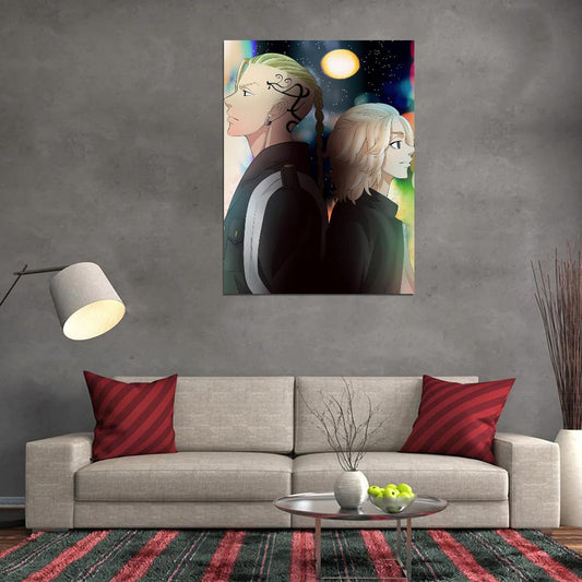 Tokyo Revengers Tv Series Anime Poster Japanese Manga Style Gangs Manga Art - xonomax