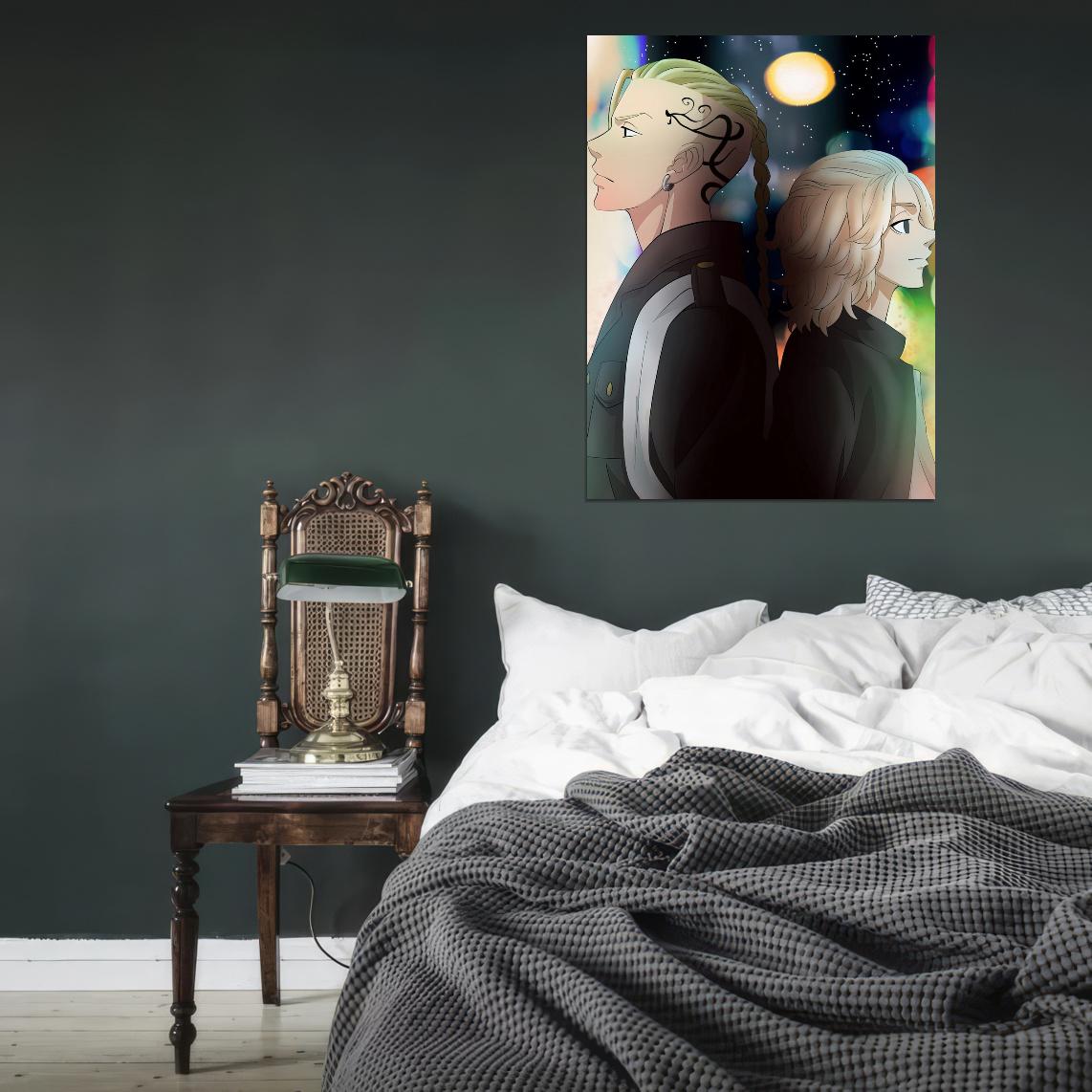 Tokyo Revengers Tv Series Anime Poster Japanese Manga Style Gangs Manga Art - xonomax