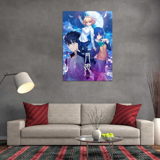 Tsukihime Lunar Legend Anime Poster Japanese Supernatural Fantasy Romance Manga Art - xonomax