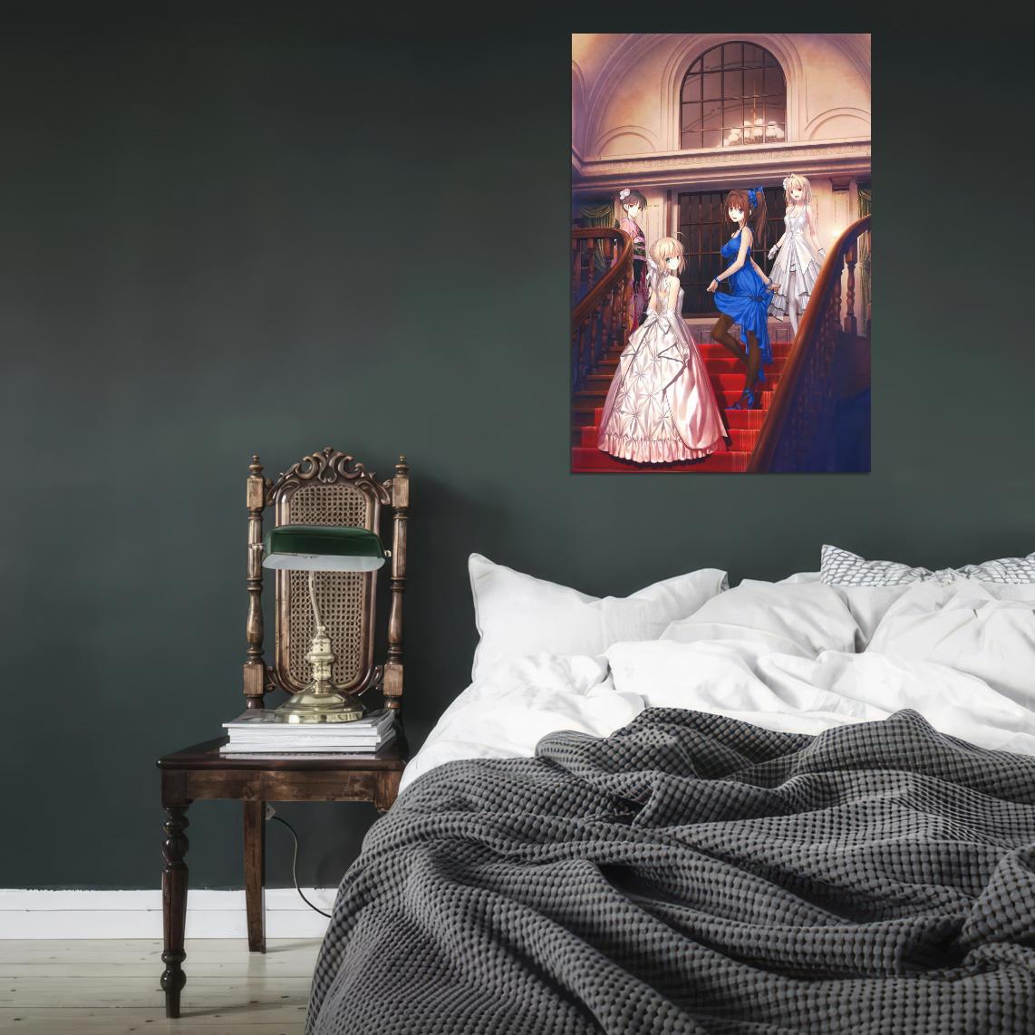 Tsukihime Lunar Legend Anime Poster Japanese Supernatural Fantasy Romance Manga Art - xonomax