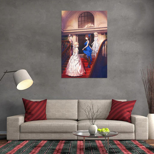 Tsukihime Lunar Legend Anime Poster Japanese Supernatural Fantasy Romance Manga Art - xonomax