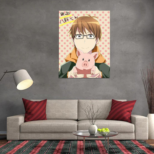 Hachiken Yugo Silver Spoon Anime Poster Japanese Comedy School Life Cute Manga Art - xonomax