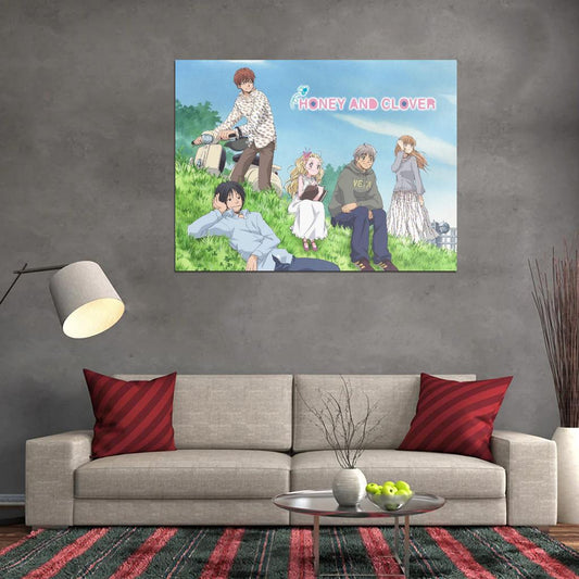 Honey And Clover Tv Series Anime Poster Japanese Cutecore Room Decor Kawaii Aesthetic Manga Art - xonomax