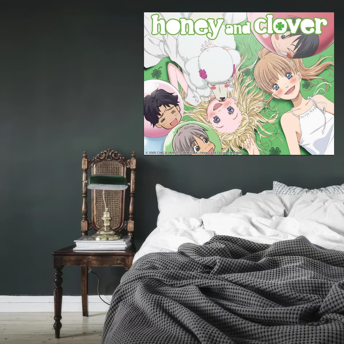 Honey And Clover Tv Series Anime Poster Japanese Cutecore Room Decor Kawaii Aesthetic Manga Art
