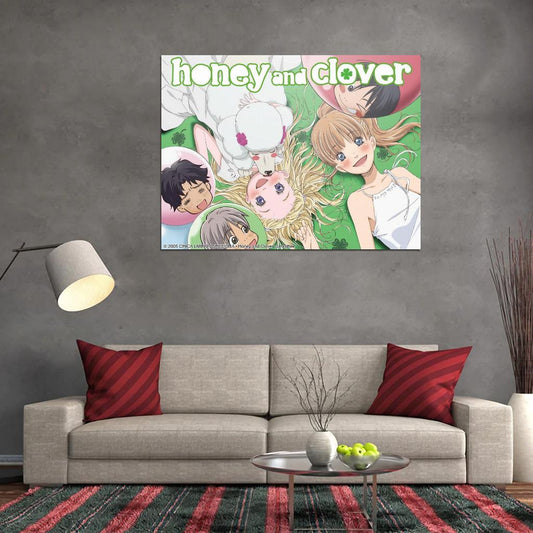 Honey And Clover Tv Series Anime Poster Japanese Cutecore Room Decor Kawaii Aesthetic Manga Art - xonomax