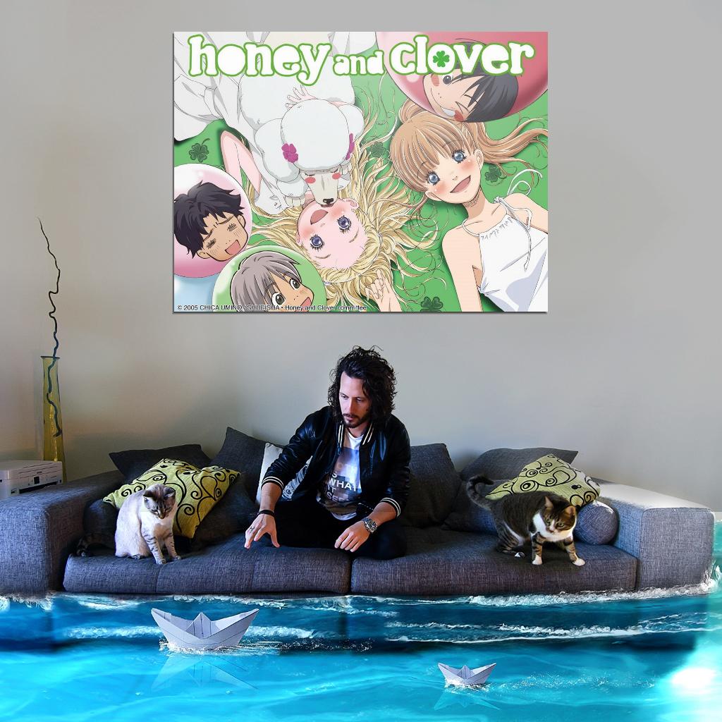 Honey And Clover Tv Series Anime Poster Japanese Cutecore Room Decor Kawaii Aesthetic Manga Art