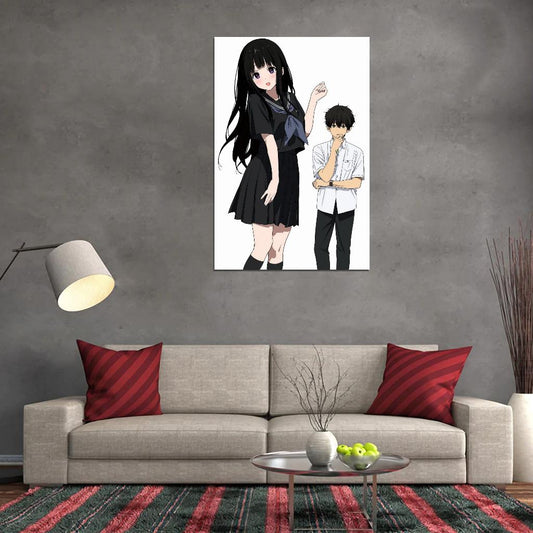 Hyouka Tv Series Anime Poster Japanese Mystery School Slice Of Life Romance Manga Art - xonomax