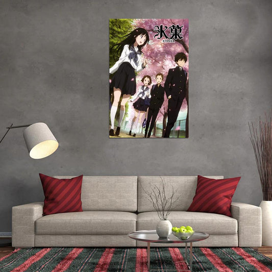 Hyouka Tv Series Mystery School Slice Of Life Anime Poster - xonomax