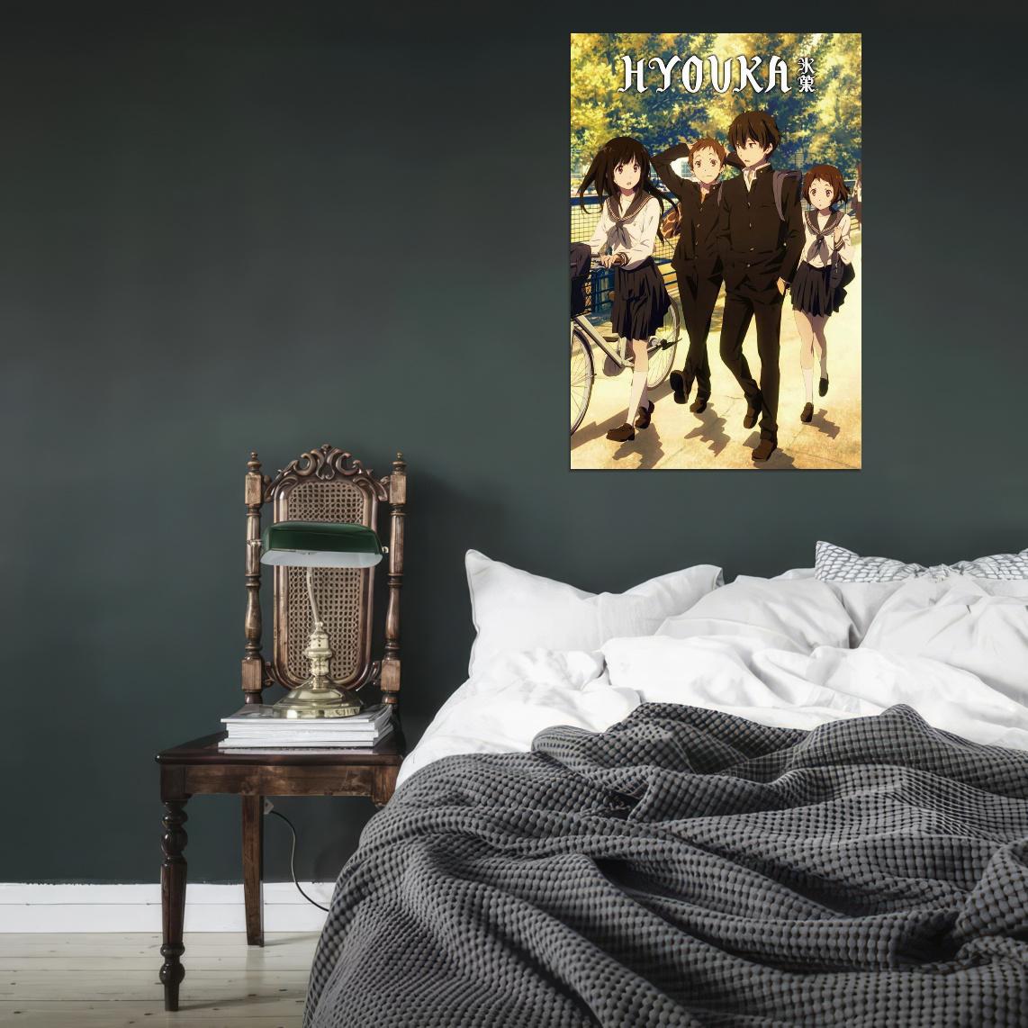 Hyouka Tv Series School Slice Of Life Romance Anime Poster - xonomax