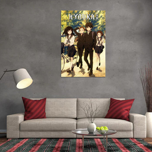 Hyouka Tv Series School Slice Of Life Romance Anime Poster - xonomax