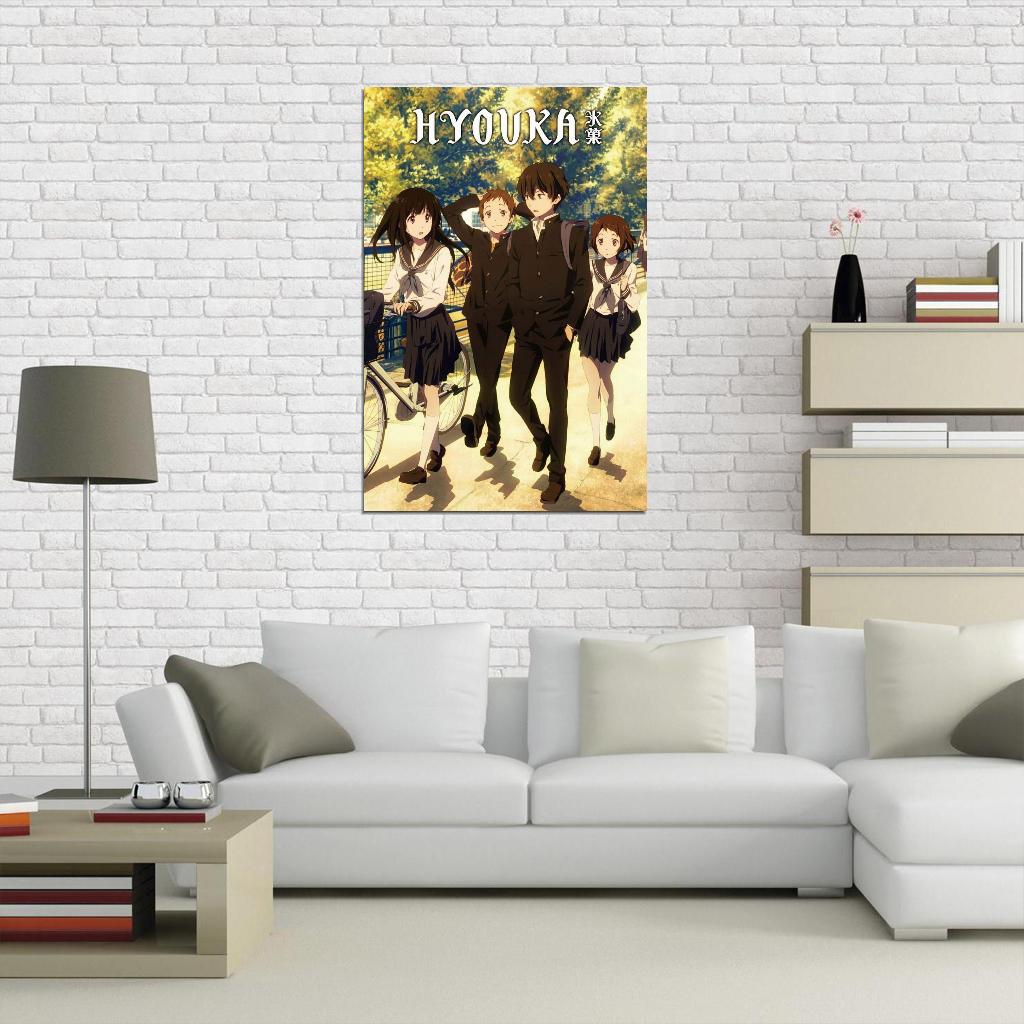 Hyouka Tv Series School Slice Of Life Romance Anime Poster - xonomax