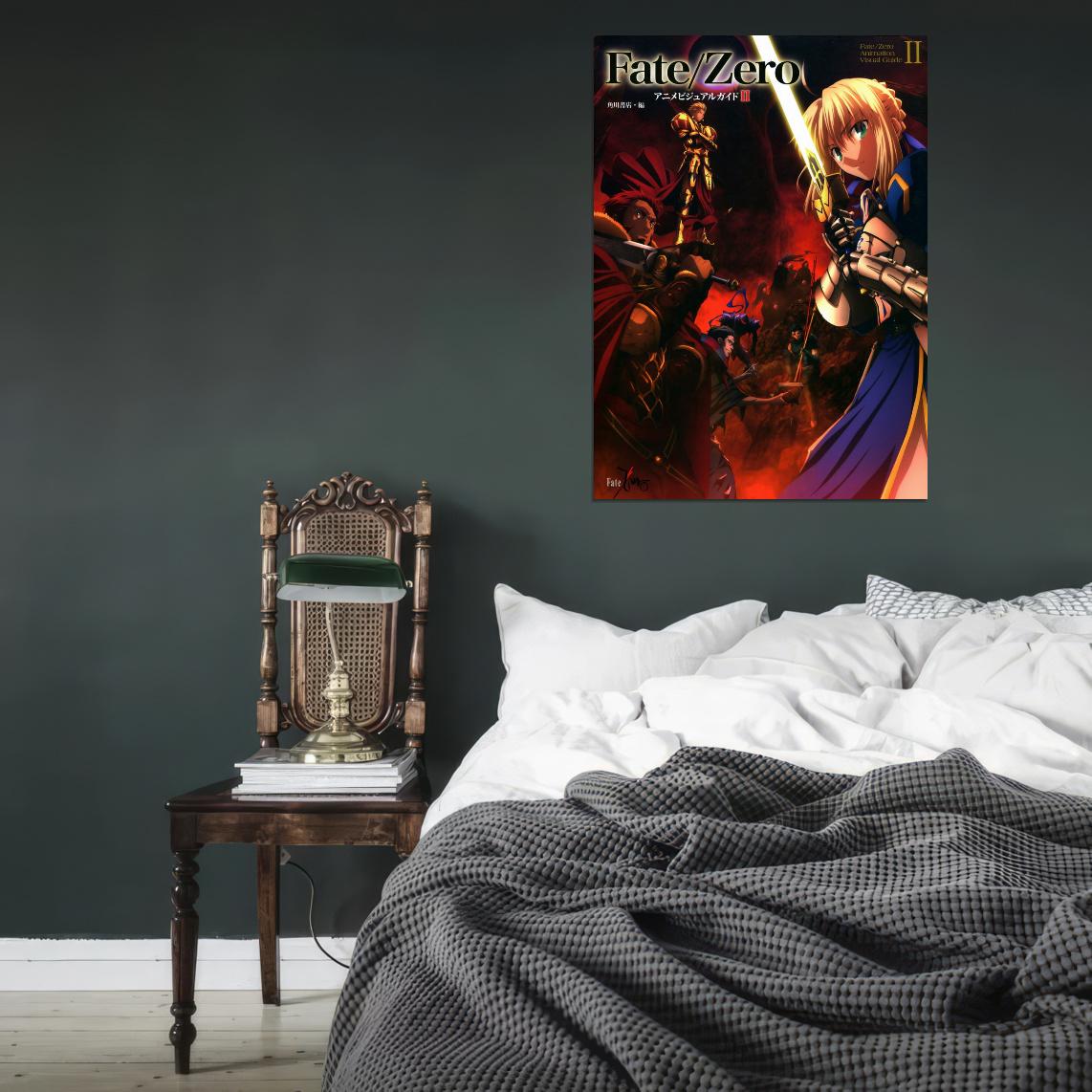 Fate Zero Tv Series Action Fantasy Supernatural Japanese Anime Poster - xonomax