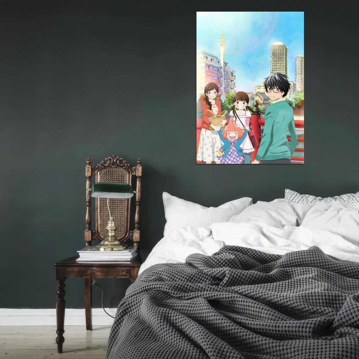 March Comes In Like A Lion Anime Poster Japanese Drama Cutecore Room Decor Kawaii Aesthetic Manga Art - xonomax