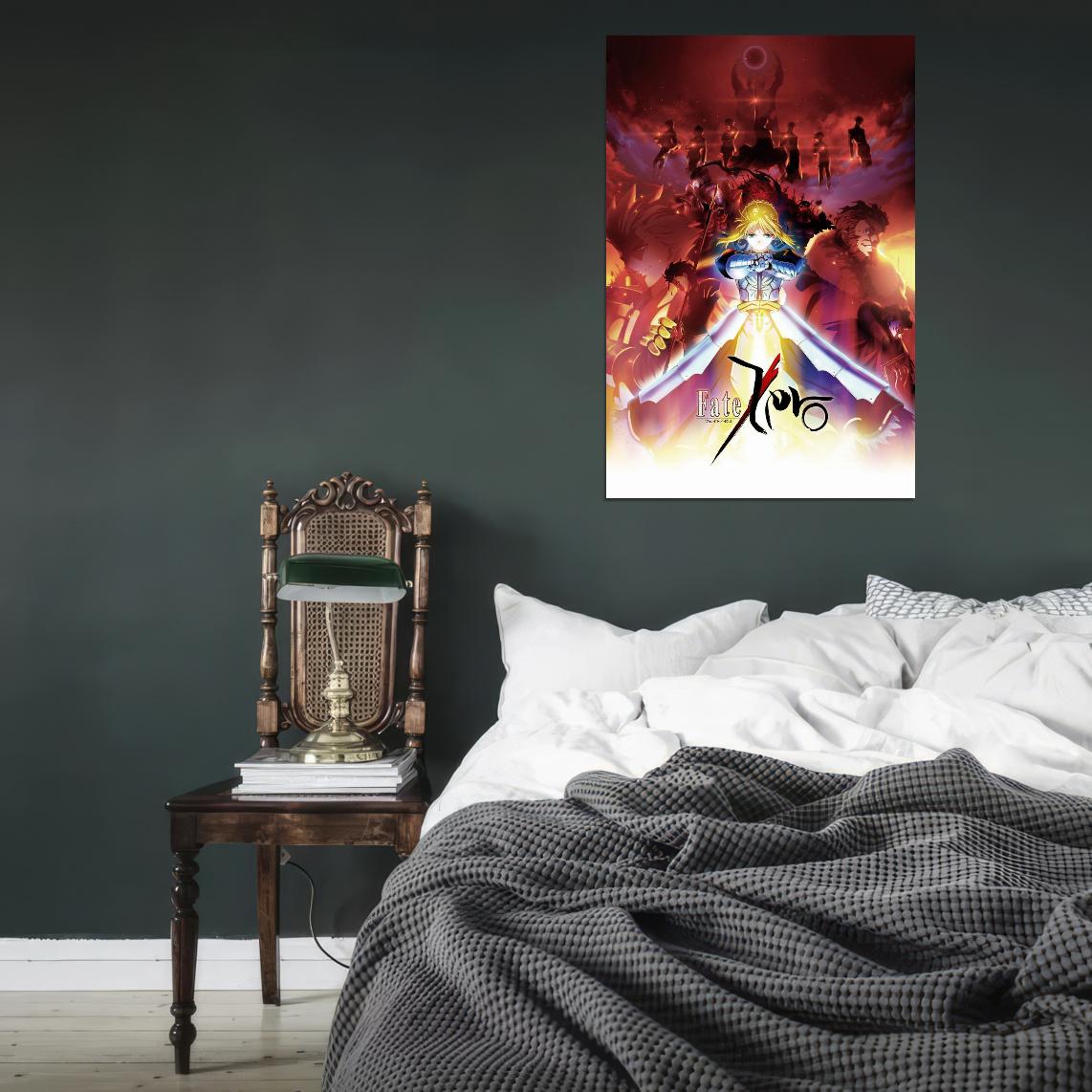 Fate Zero Tv Series Action Fantasy Supernatural Japanese Anime Poster - xonomax