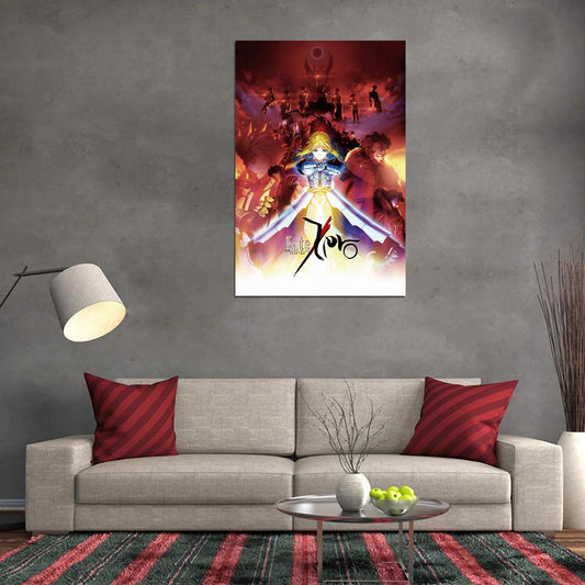 Fate Zero Tv Series Action Fantasy Supernatural Japanese Anime Poster - xonomax