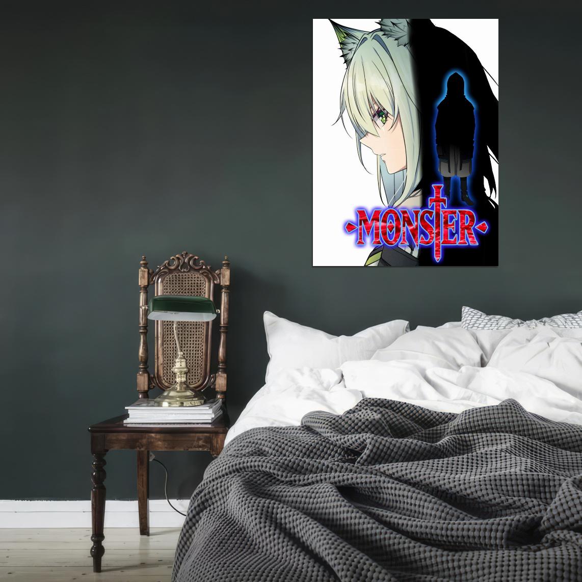 Monster Tv Series Japanese Psychological Thriller Drama Anime Poster - xonomax