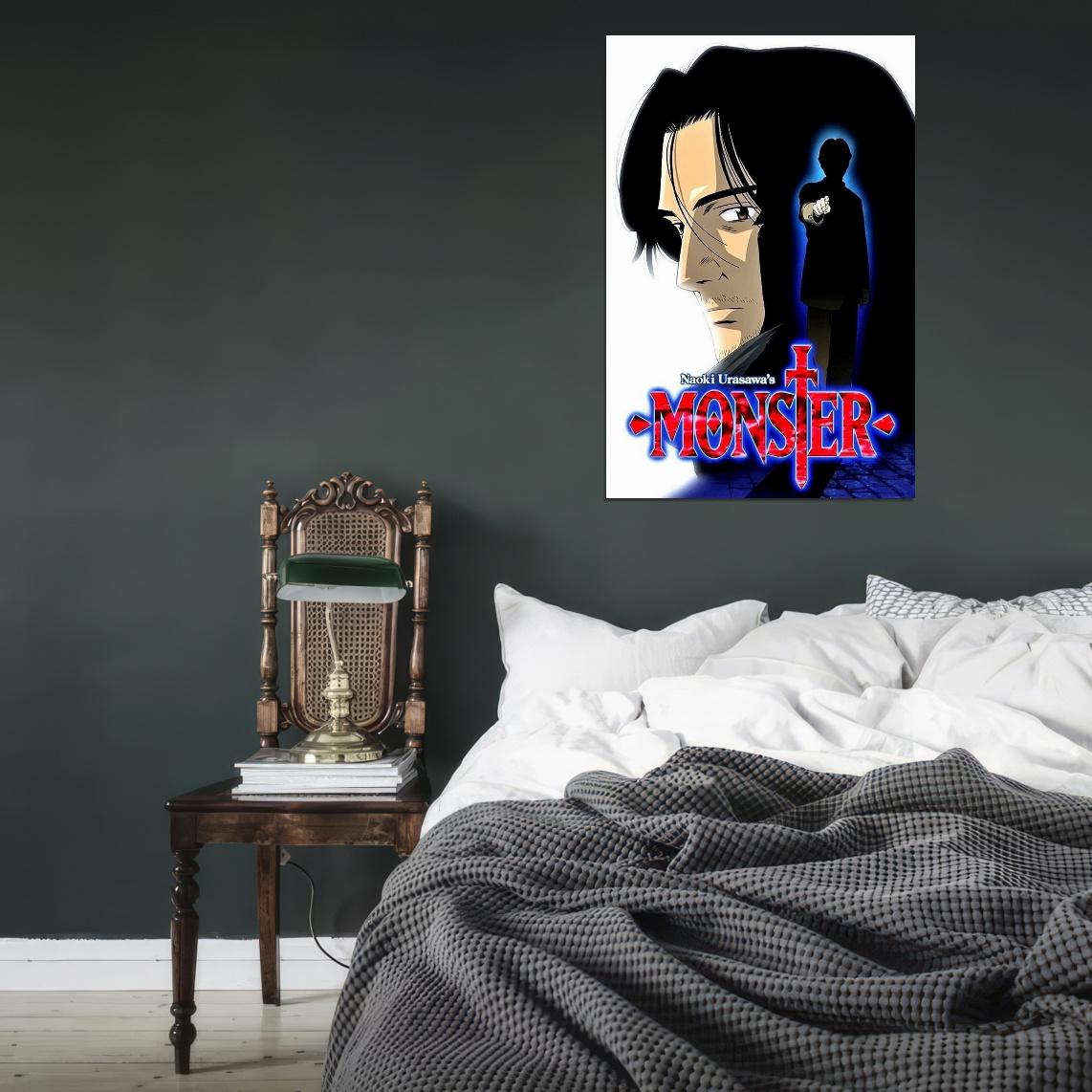 Monster Tv Series Psychological Thriller Anime Poster - xonomax