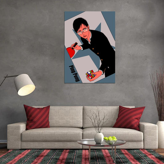 Ping Pong The Animation Japanese Tv Series Anime Poster - xonomax