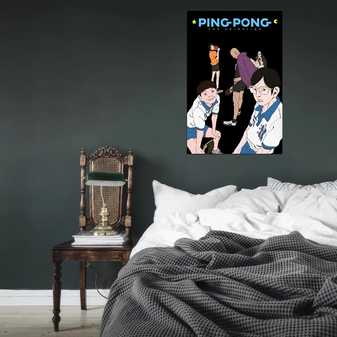 Ping Pong The Animation Tv Series Psychological Anime Poster
