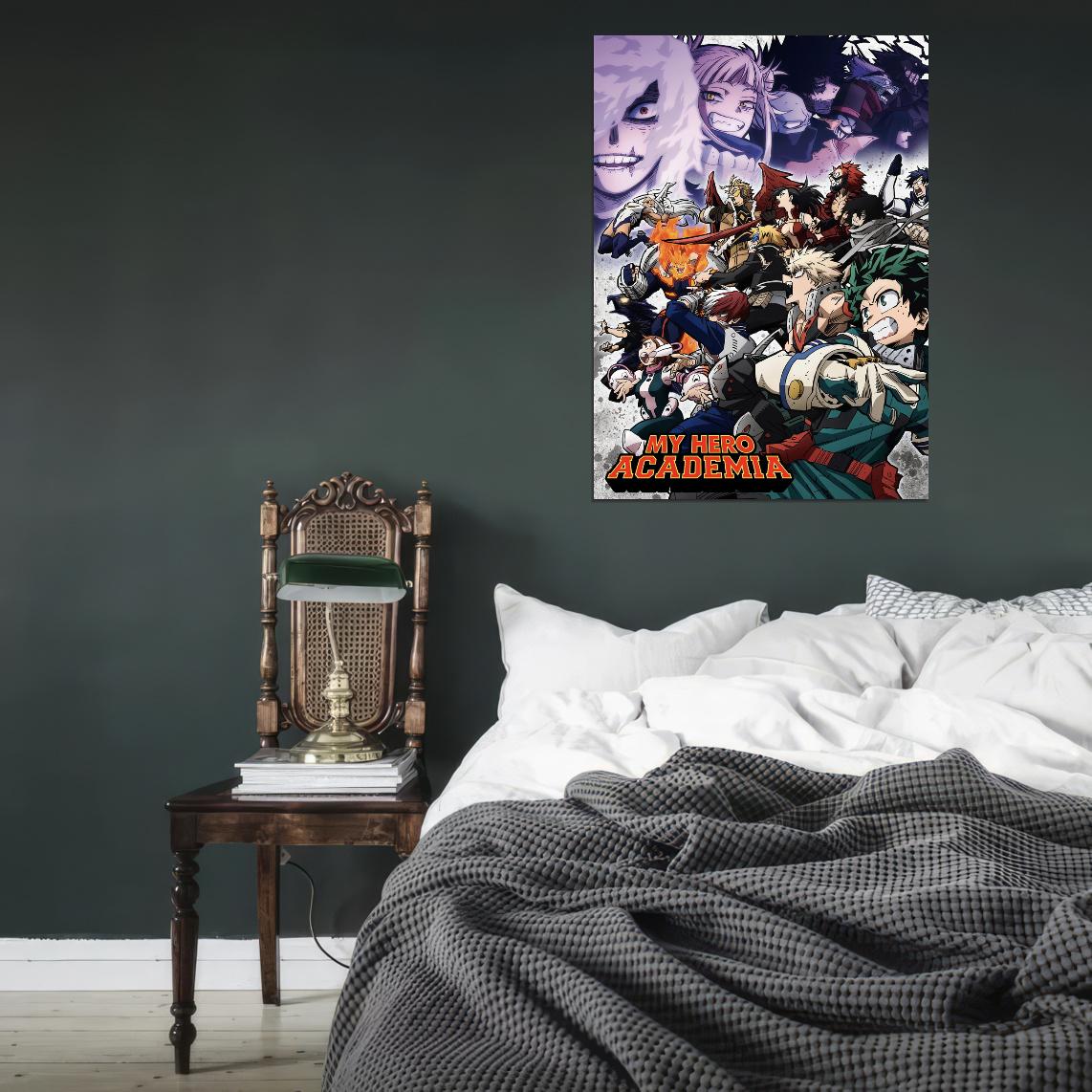 My Hero Academia Tv Series Anime Japanese Action Superhero School Poster - xonomax