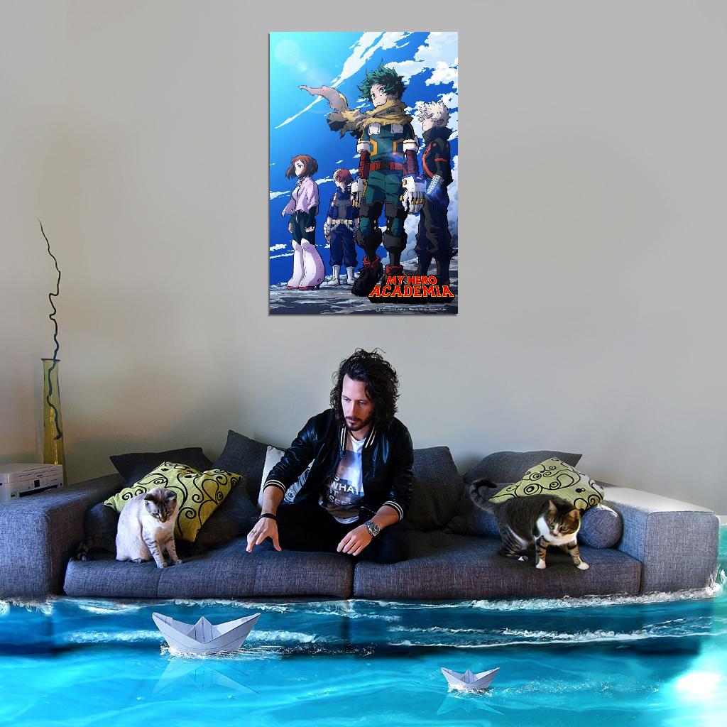 My Hero Academia Tv Series Action Superhero School Anime Poster - xonomax