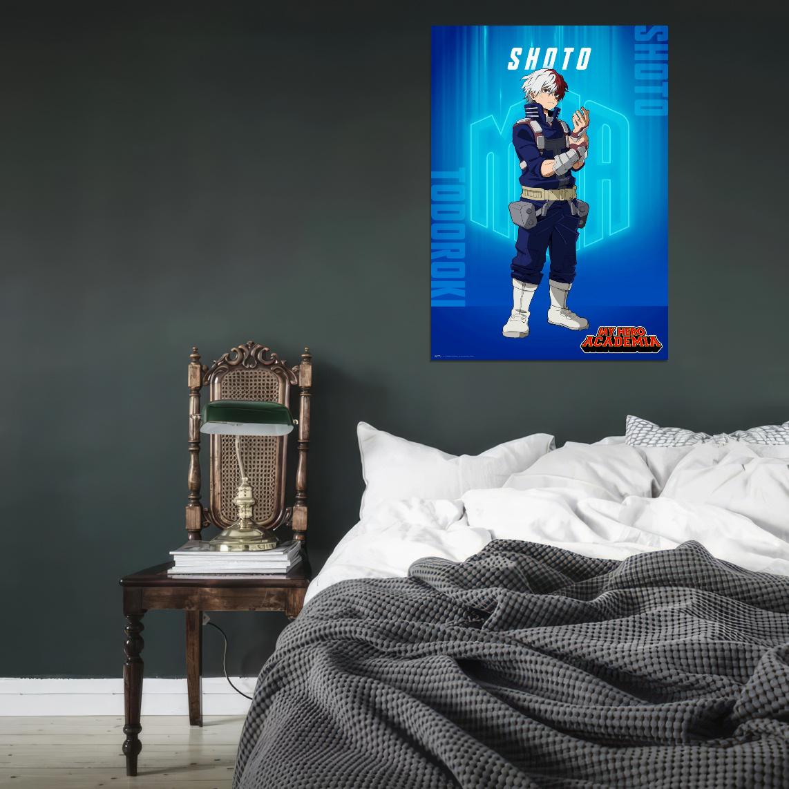 My Hero Academia Tv Series Action Superhero School Shoto Anime Poster - xonomax