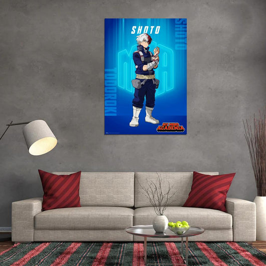 My Hero Academia Tv Series Action Superhero School Shoto Anime Poster - xonomax