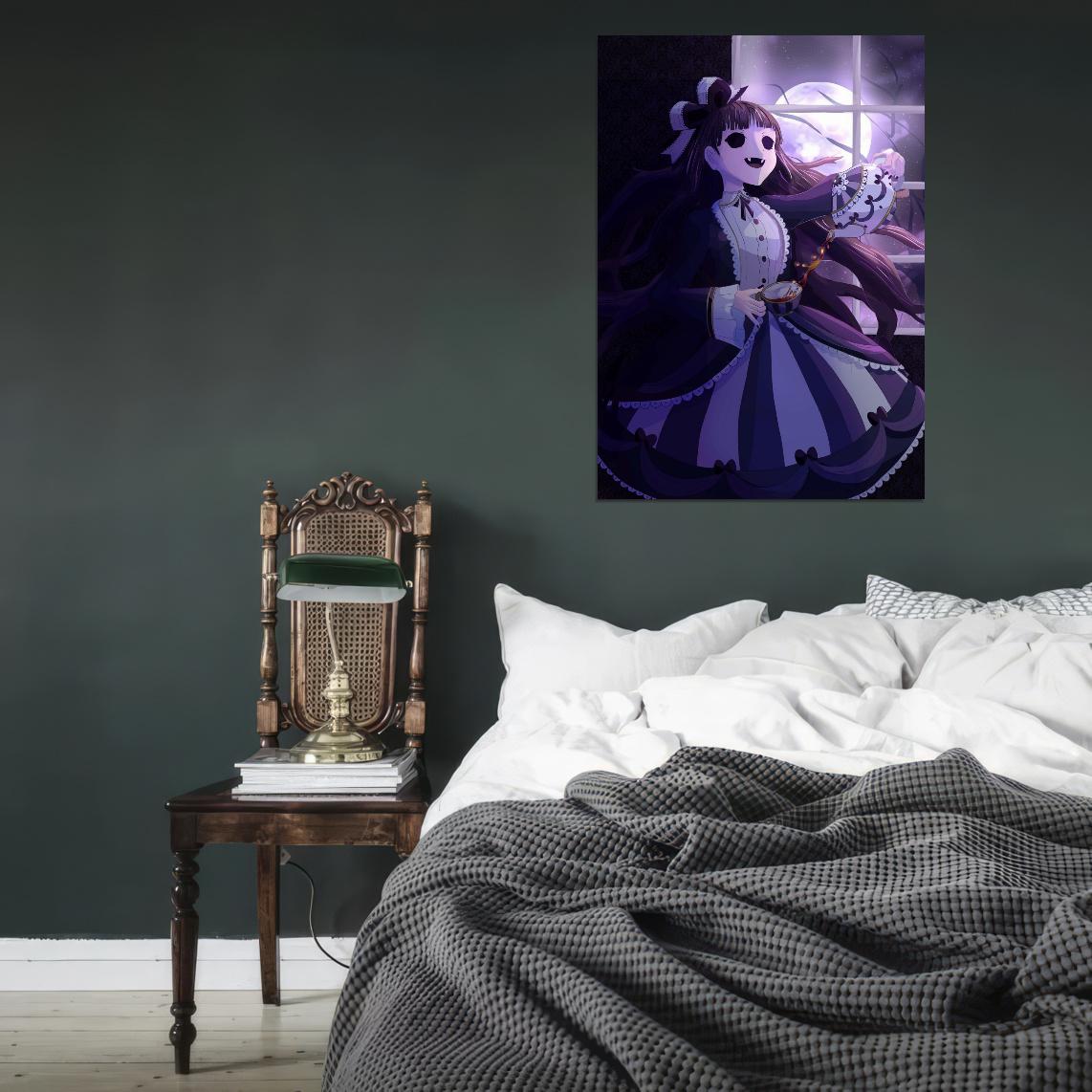 Shiki Tv Series Sunako Kirishiki Doll Horror Dark Fantasy Anime Poster - xonomax