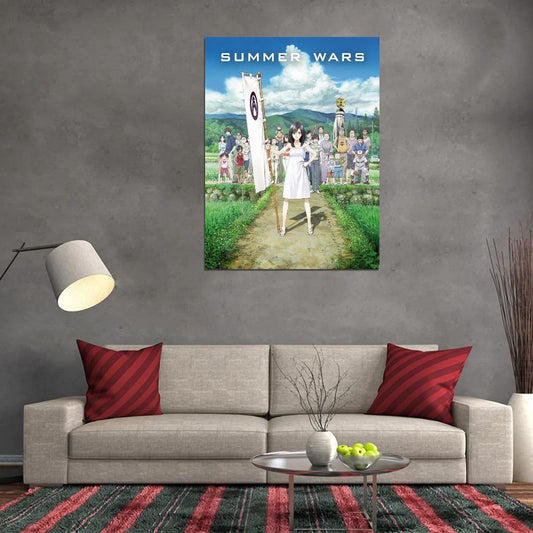 Summer Wars Japanese Sci-fi Adventure Comedy Manga Movie Anime Poster - xonomax