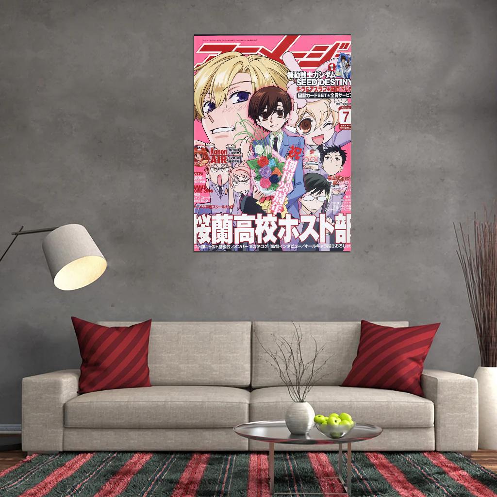 Ouran High School Host Club Japanese Anime Manga Art Poster - xonomax