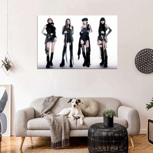 Blackpink Born Pink Jennie Lisa Rose Jisoo Photo K-Pop Music Poster Kpop Girl Group - xonomax
