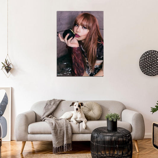 Blackpink Lisa Born Pink Photo K-Pop Music Poster Kpop Girl Group - xonomax